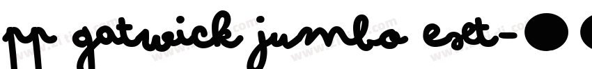 PP Gatwick Jumbo Ext字体转换